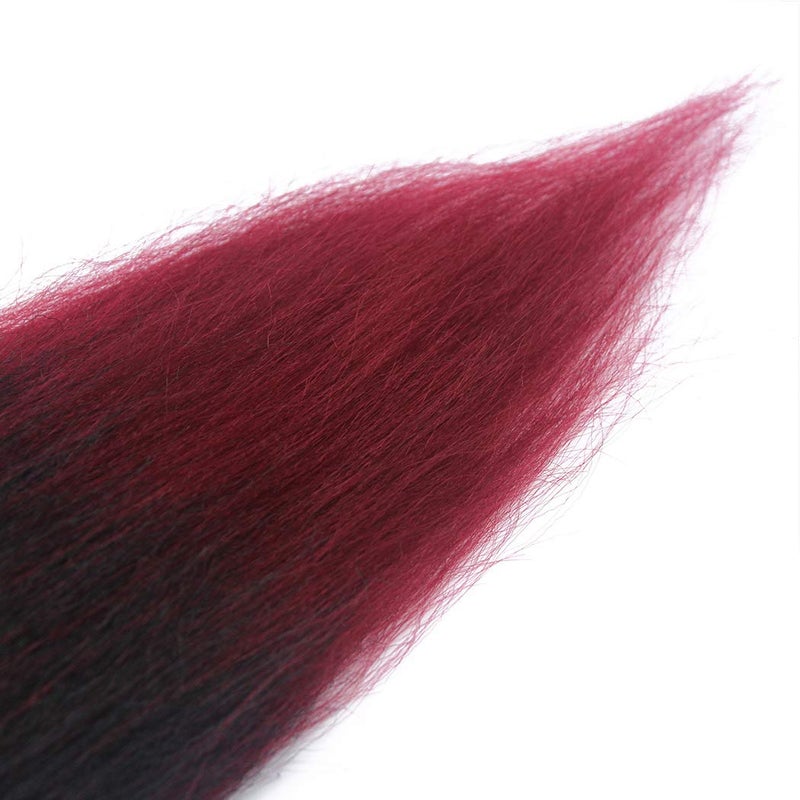 Dorsanee Ombre Burgundy Braiding Hair Pre Stretched 20 Inch 6 Packs Braiding Hair Extensions for Crochet Box Braids Twists Locs Hair Itch Free Soft Yaki Texture Hot Water Setting (20inch,#1B/Bug) - Image 5